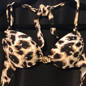 TWO swim tops (double cup size push-up)